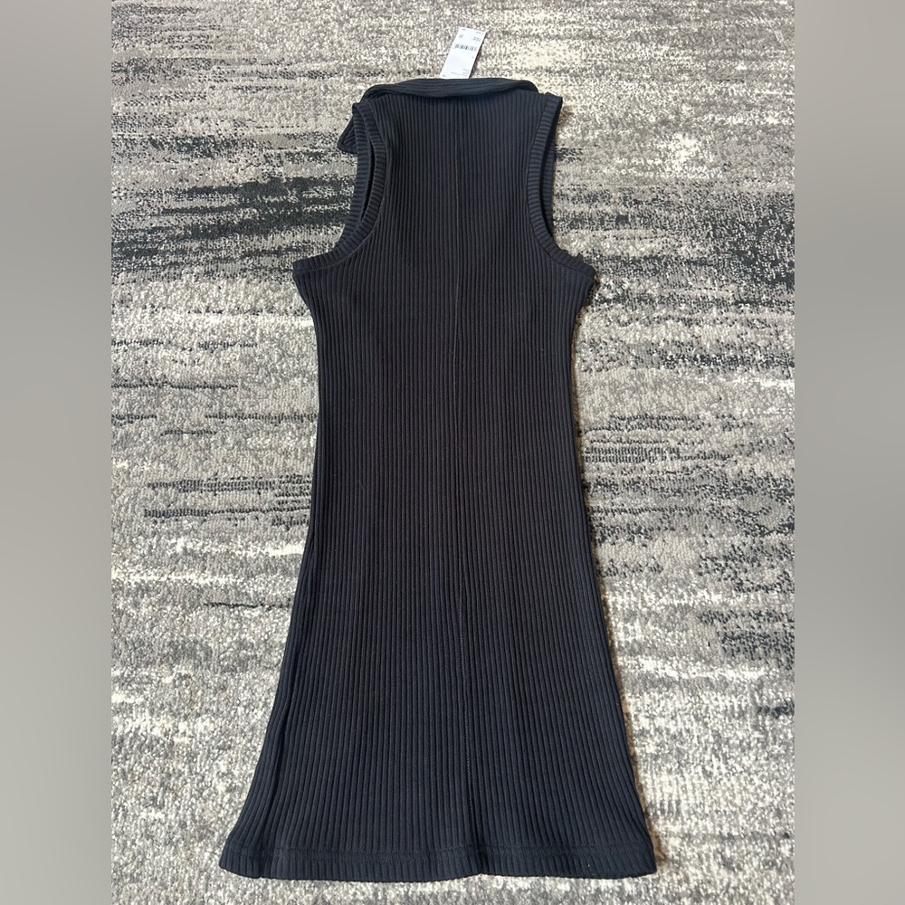 NWT URBAN OUTFITTERS BDG Ann Marie Ribbed Deep V-Neck Collared Mini Dress - Picture 6 of 14